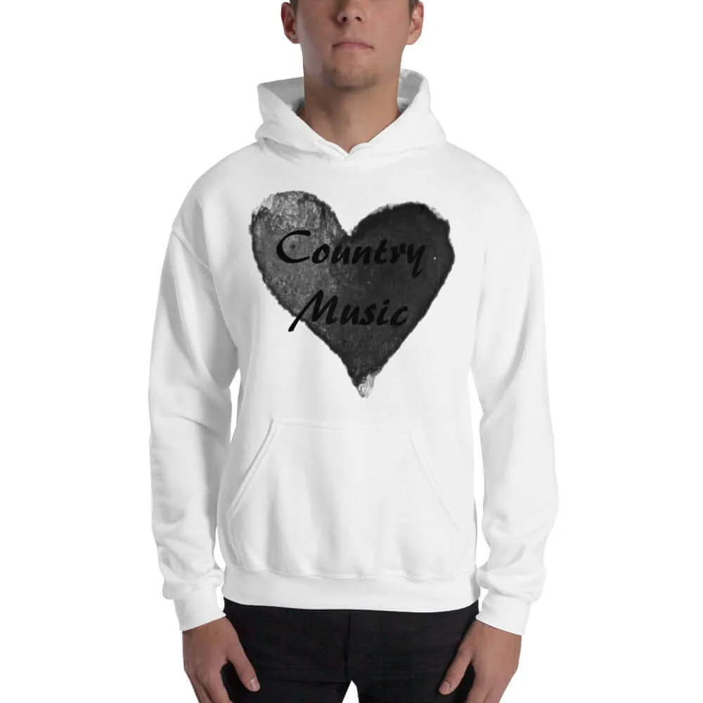 Love Country Music Black Unisex Hoodie