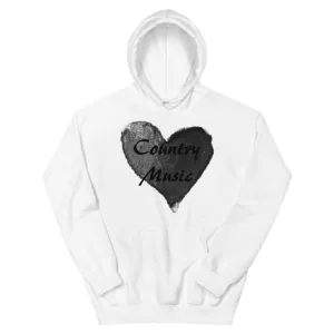 Love Country Music Black Unisex Hoodie
