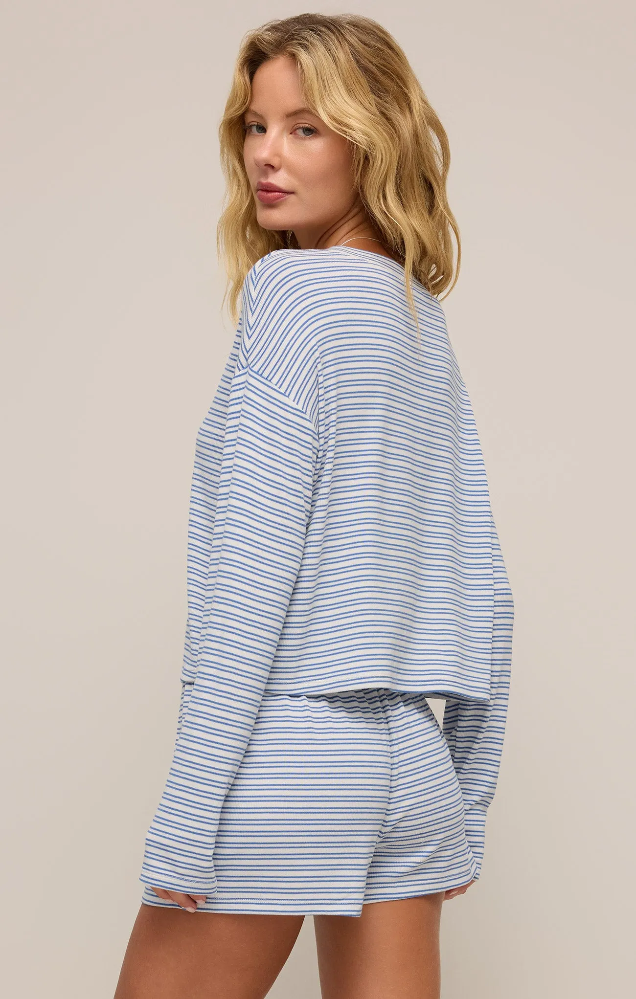 Mara Stripe Modal Cardigan