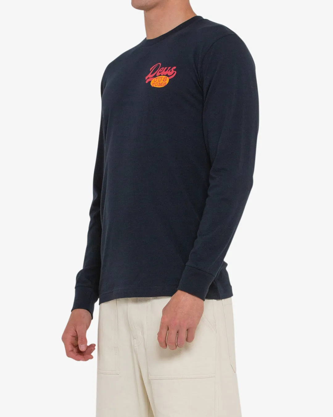Marigold Long Sleeve Tee - Navy