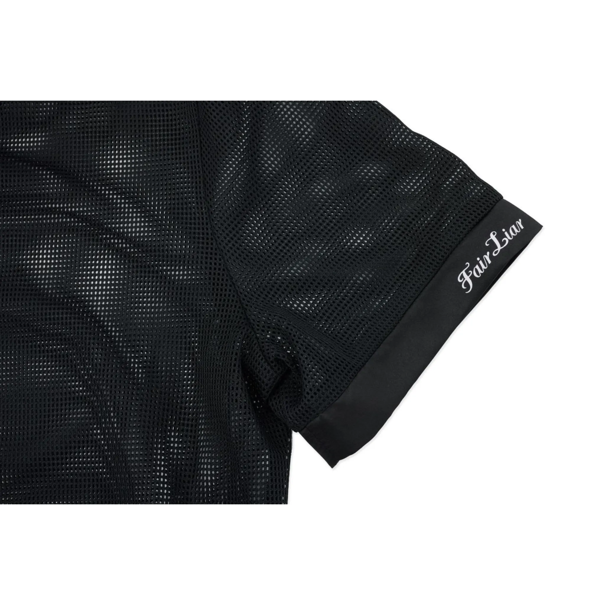 MESH CROP SHORT SLEEVE SET