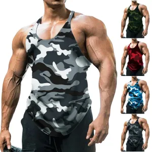 New OB Camouflage Stringer Tank Top Gym