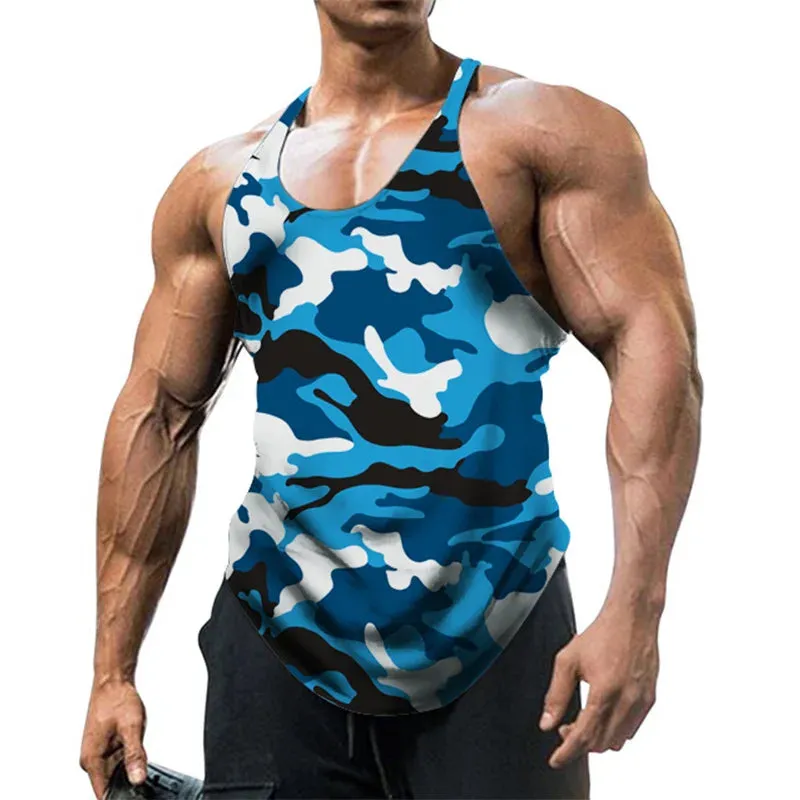 New OB Camouflage Stringer Tank Top Gym