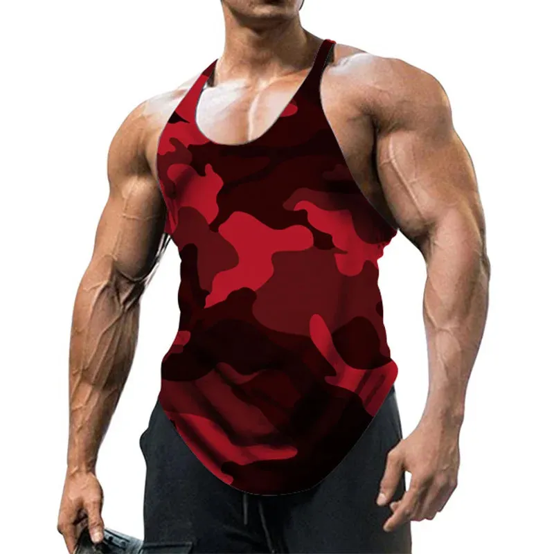 New OB Camouflage Stringer Tank Top Gym