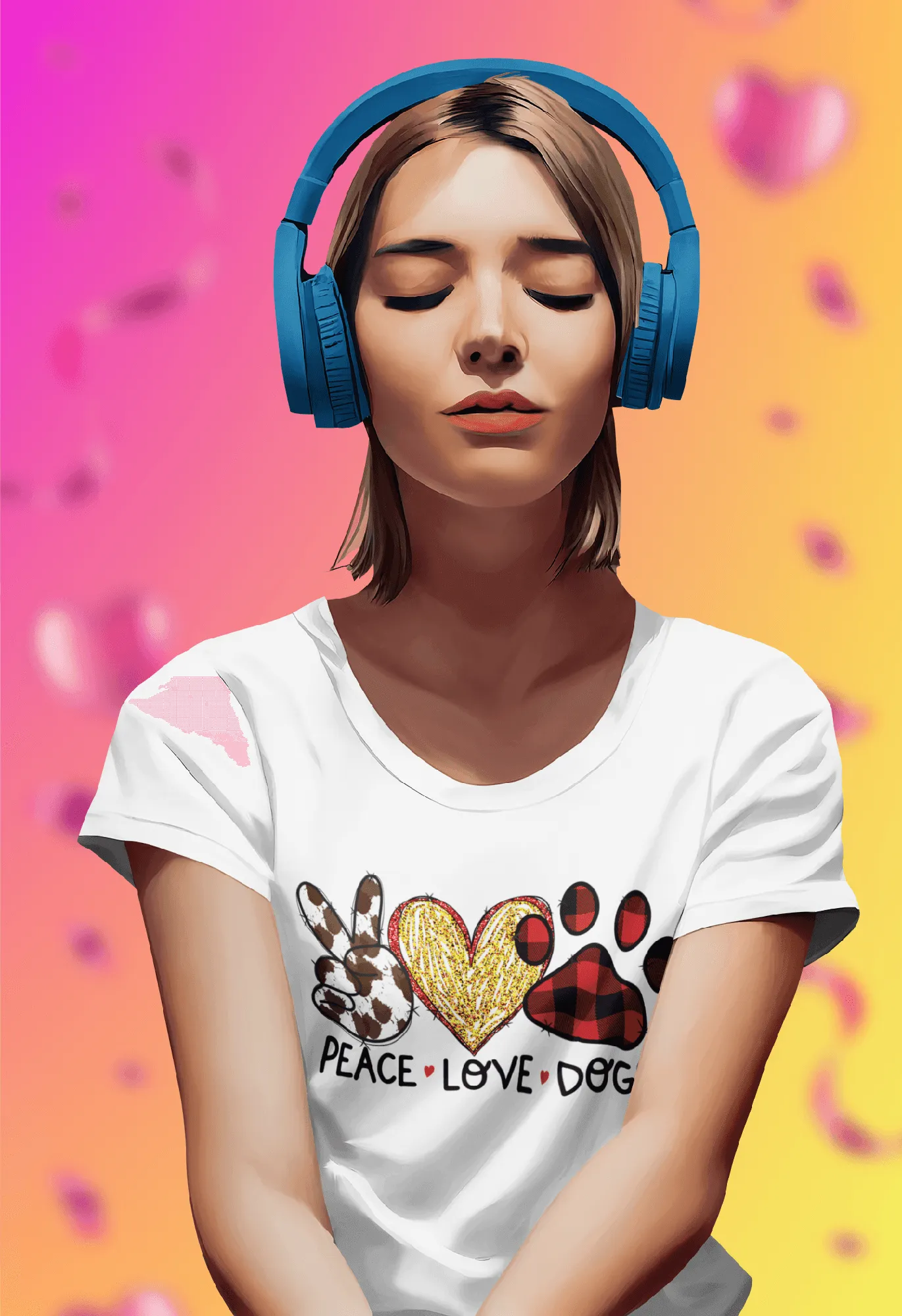 PEACE LOVE DOGS T-shirt