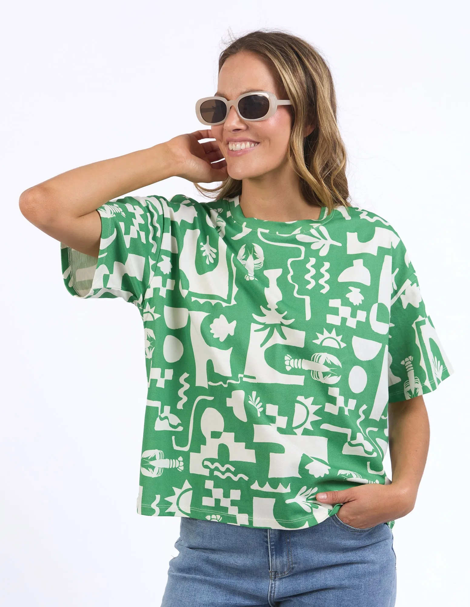 Postcard Tee Greenbriar