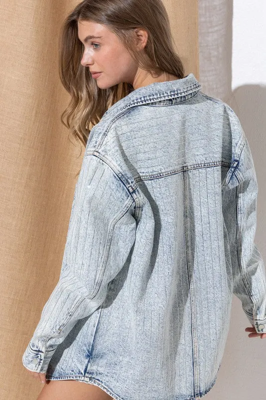 Rhinestone Denim Jacket