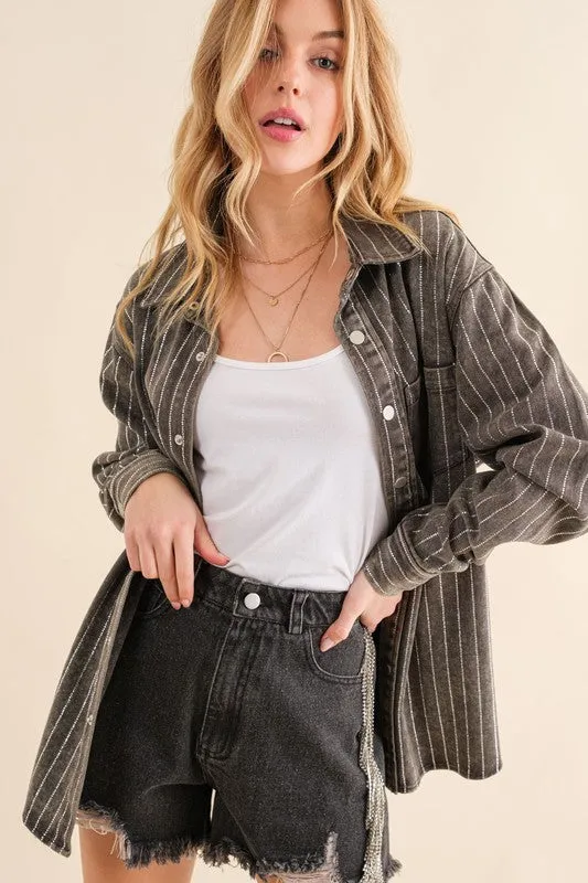 Rhinestone Denim Jacket