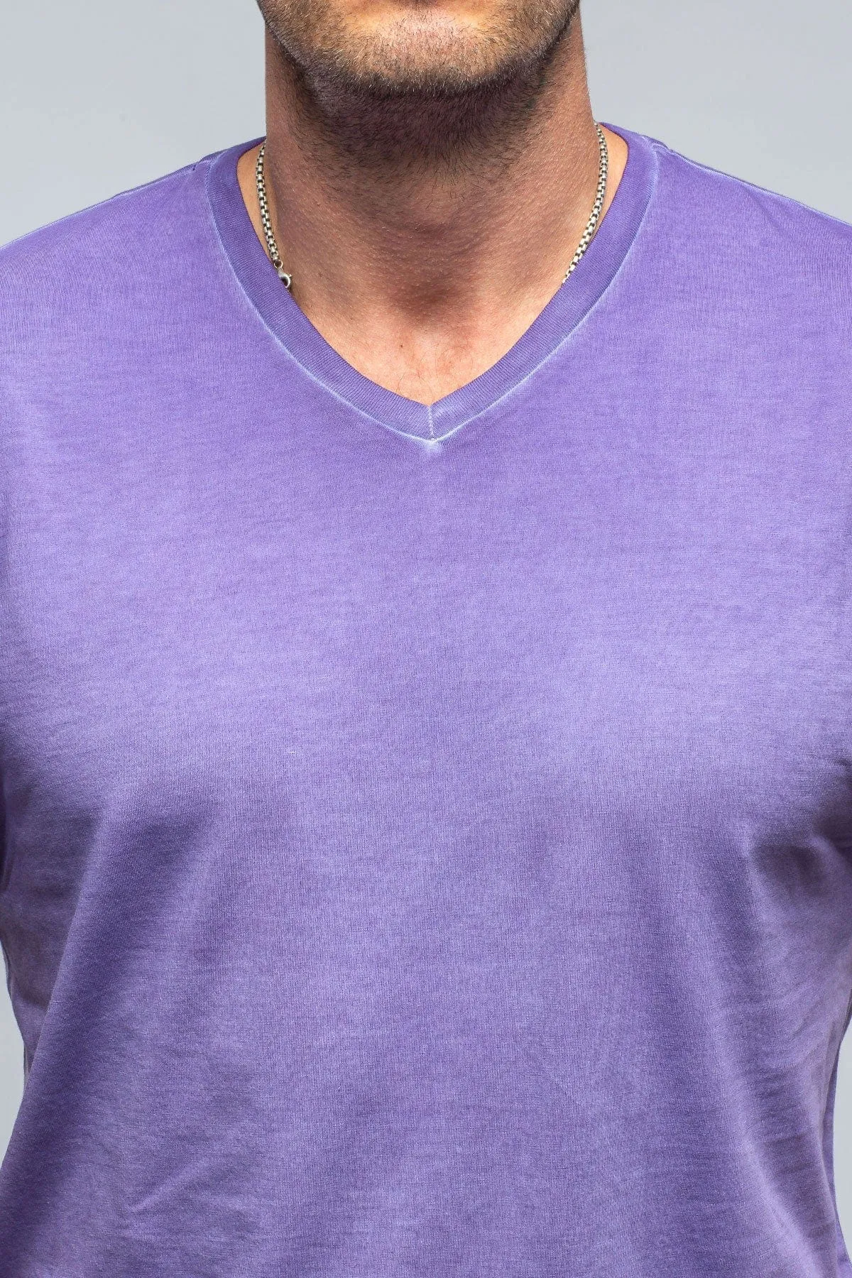 Siena Cotton V Neck In Purple