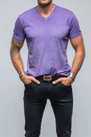 Siena Cotton V Neck In Purple