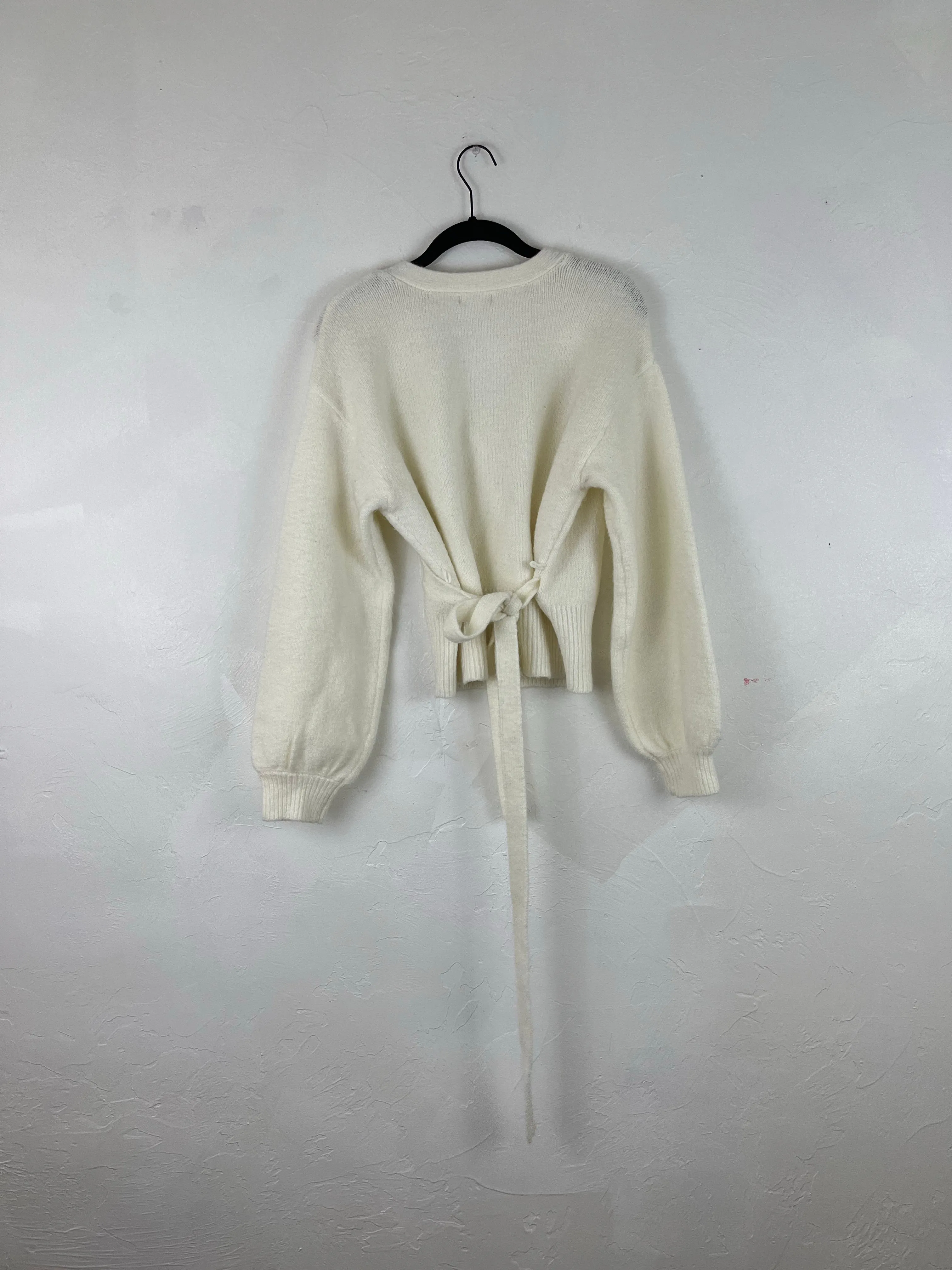 Snowy wrap sweater