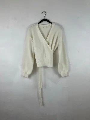 Snowy wrap sweater