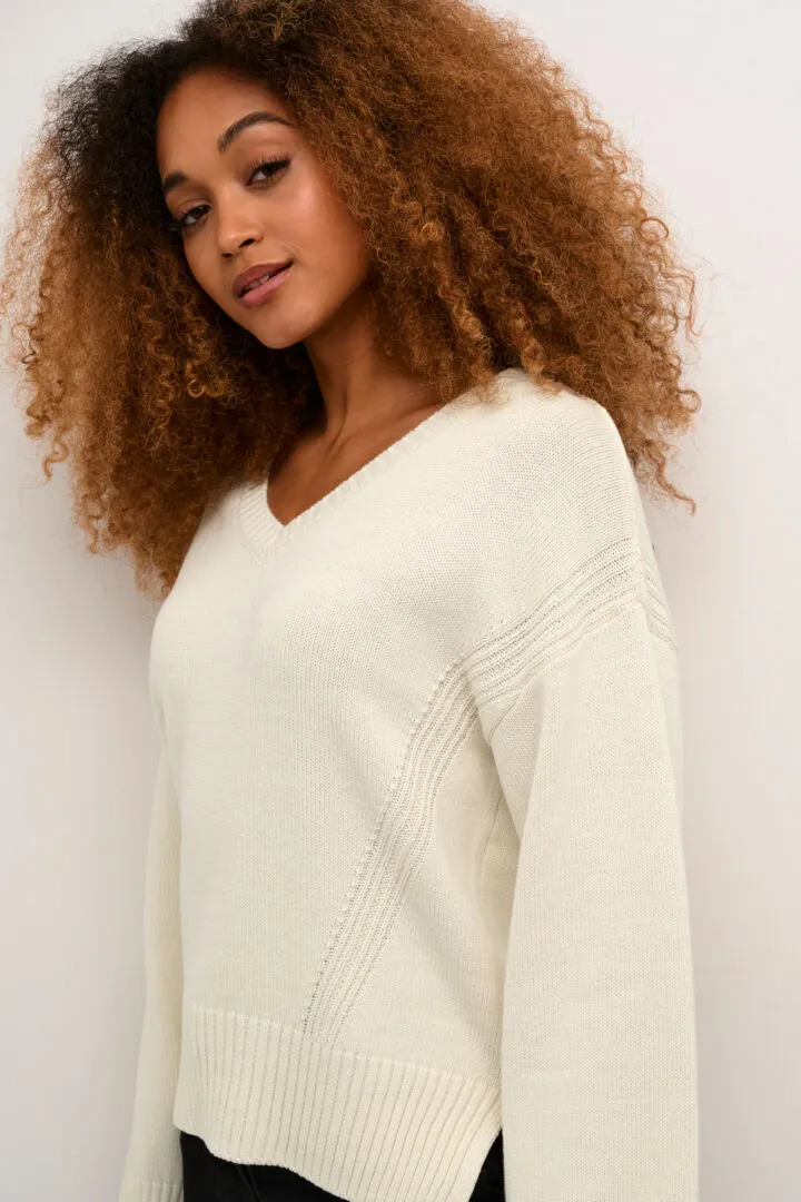 Soffie V-Neck Knit Sweater