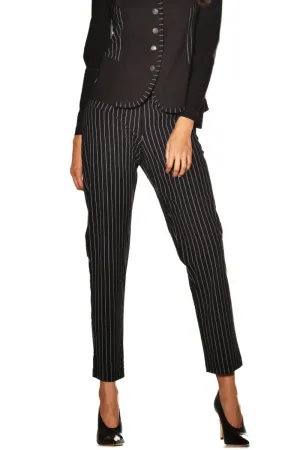 Straight Leg Pinstripe Pant