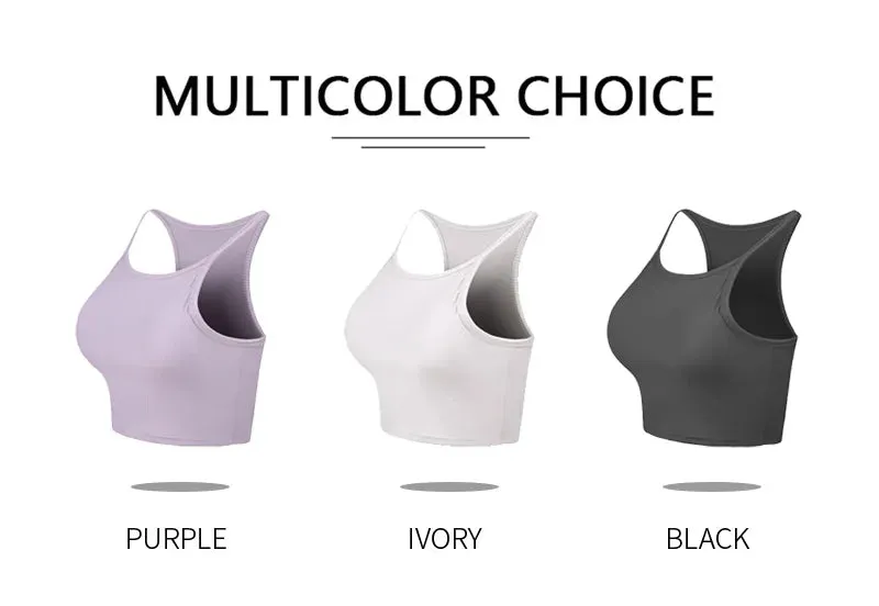 Strap Bra Ribbed Vest Corset Crop Tops