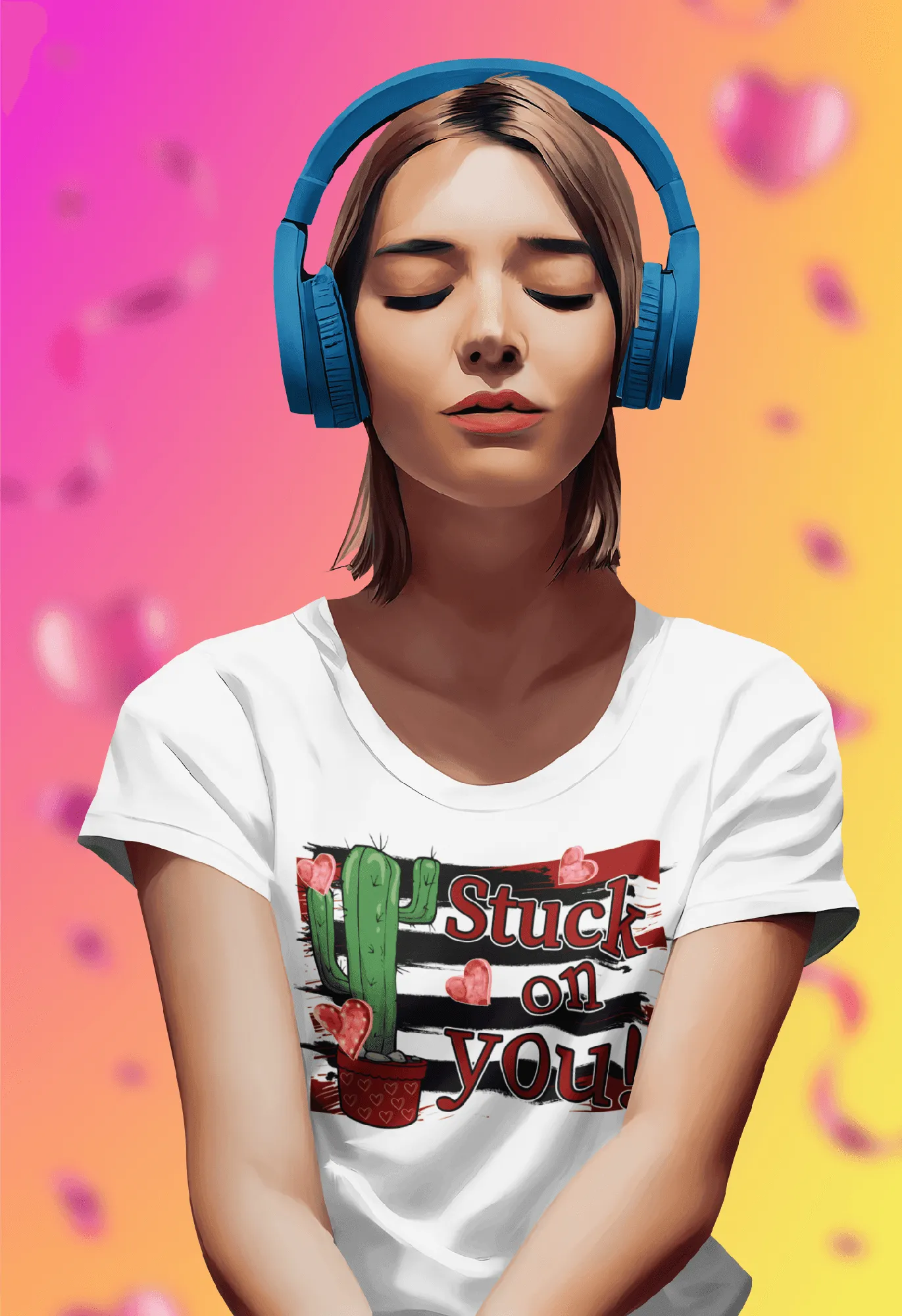 STUCK ON YOU T-shirt