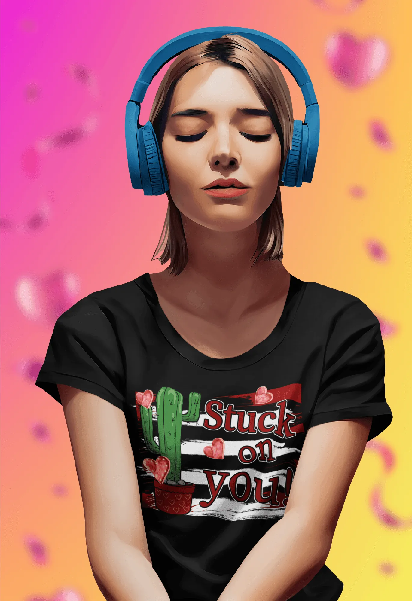 STUCK ON YOU T-shirt