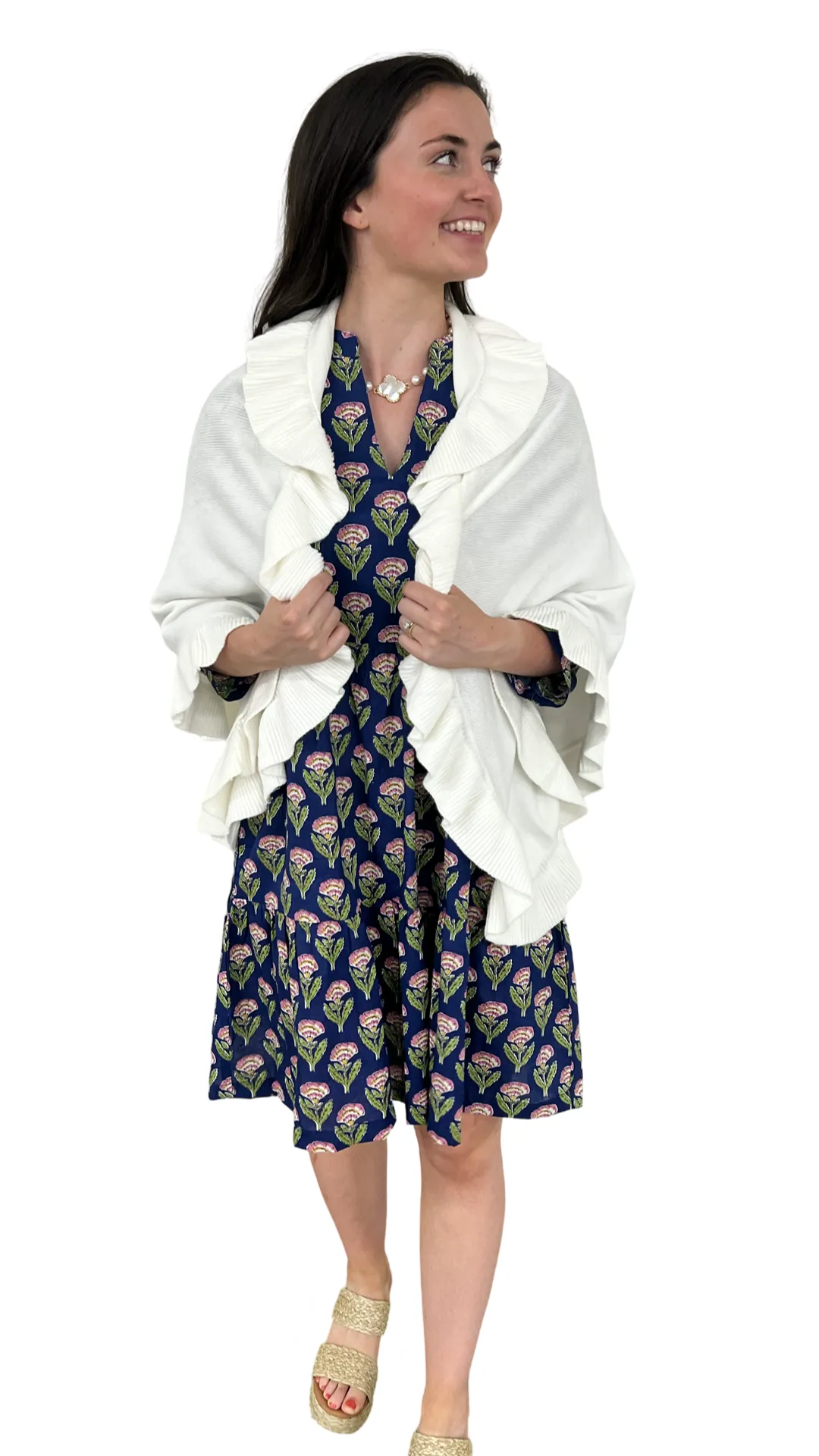 The Brigitte Ruffle Wrap