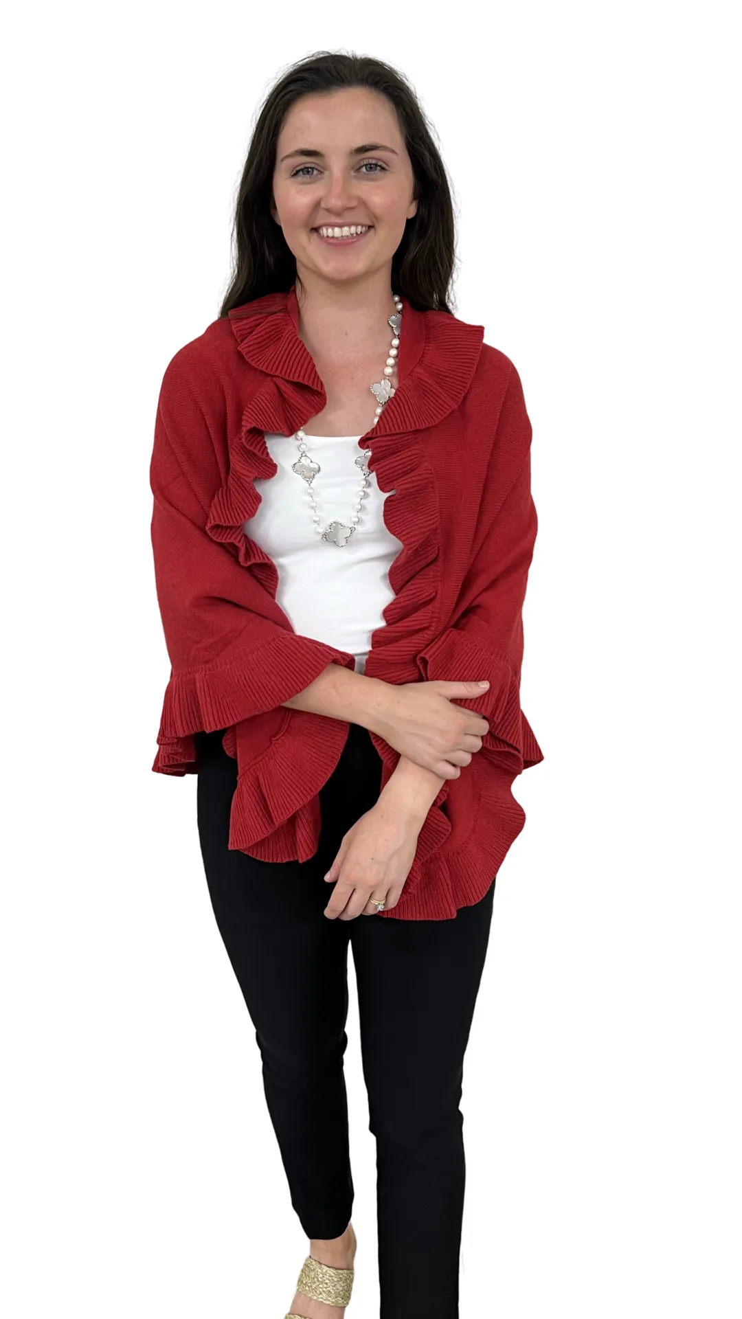 The Brigitte Ruffle Wrap