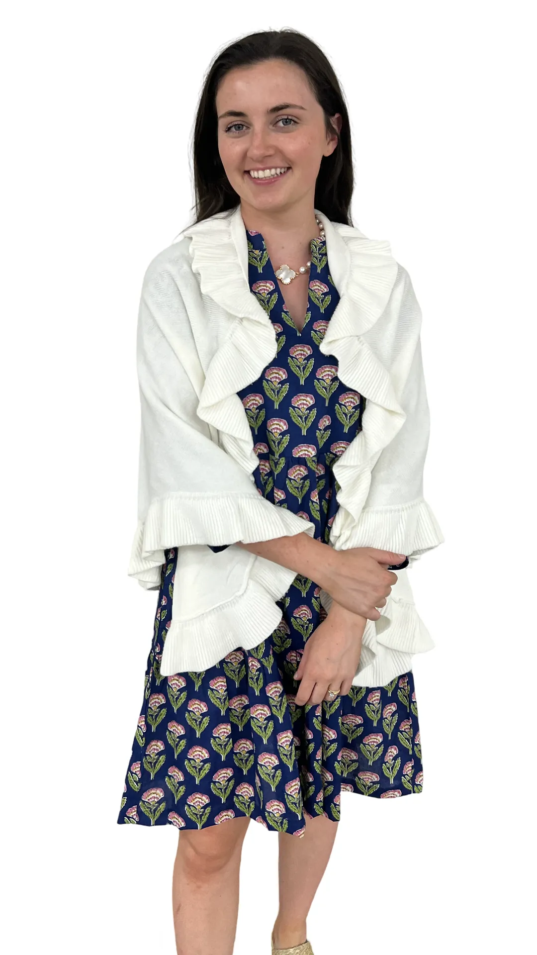 The Brigitte Ruffle Wrap