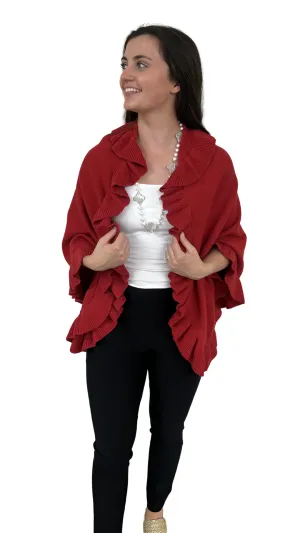 The Brigitte Ruffle Wrap