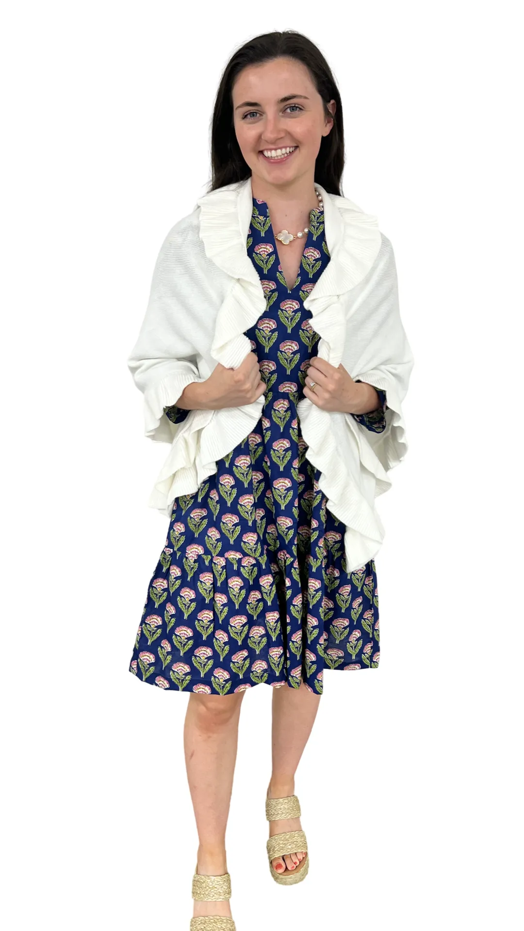 The Brigitte Ruffle Wrap