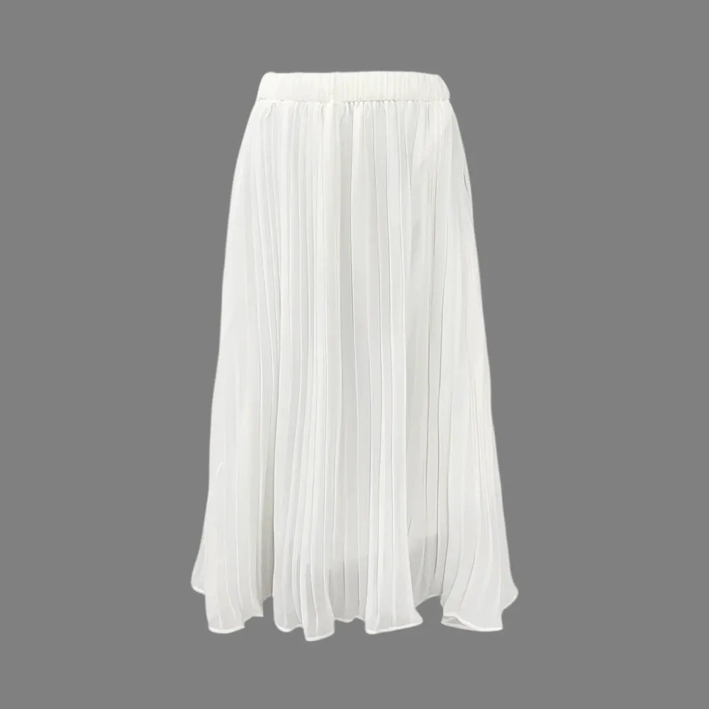 Trend4us Women's Chic Belted Blazer Midi Skirt Set