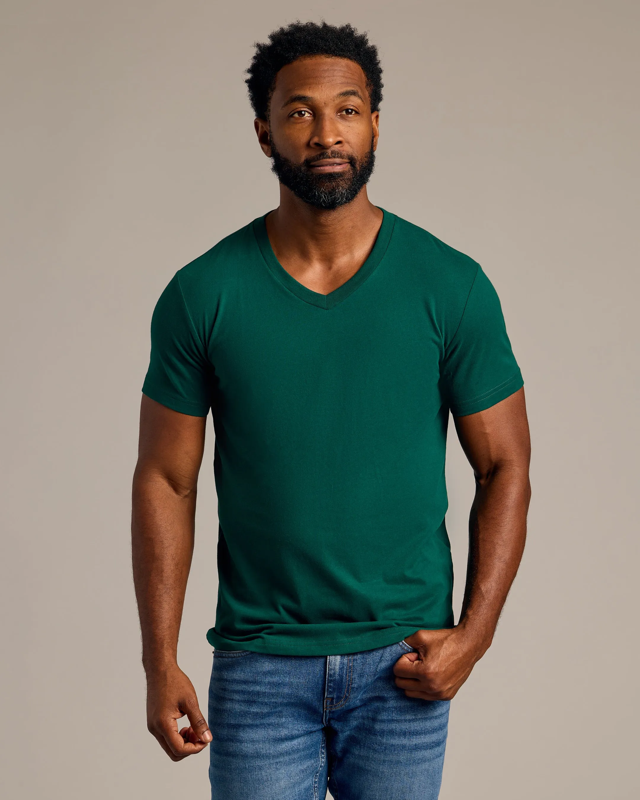 Viridian V-Neck Tee