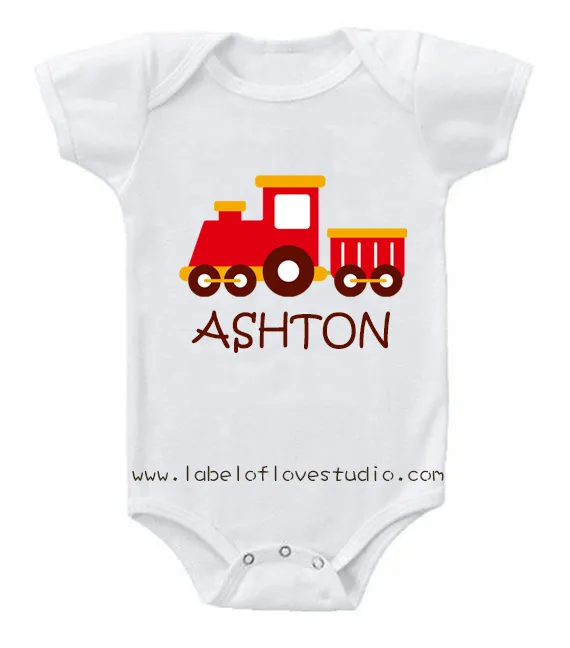 Vroom Vroom Train Romper/ Tee