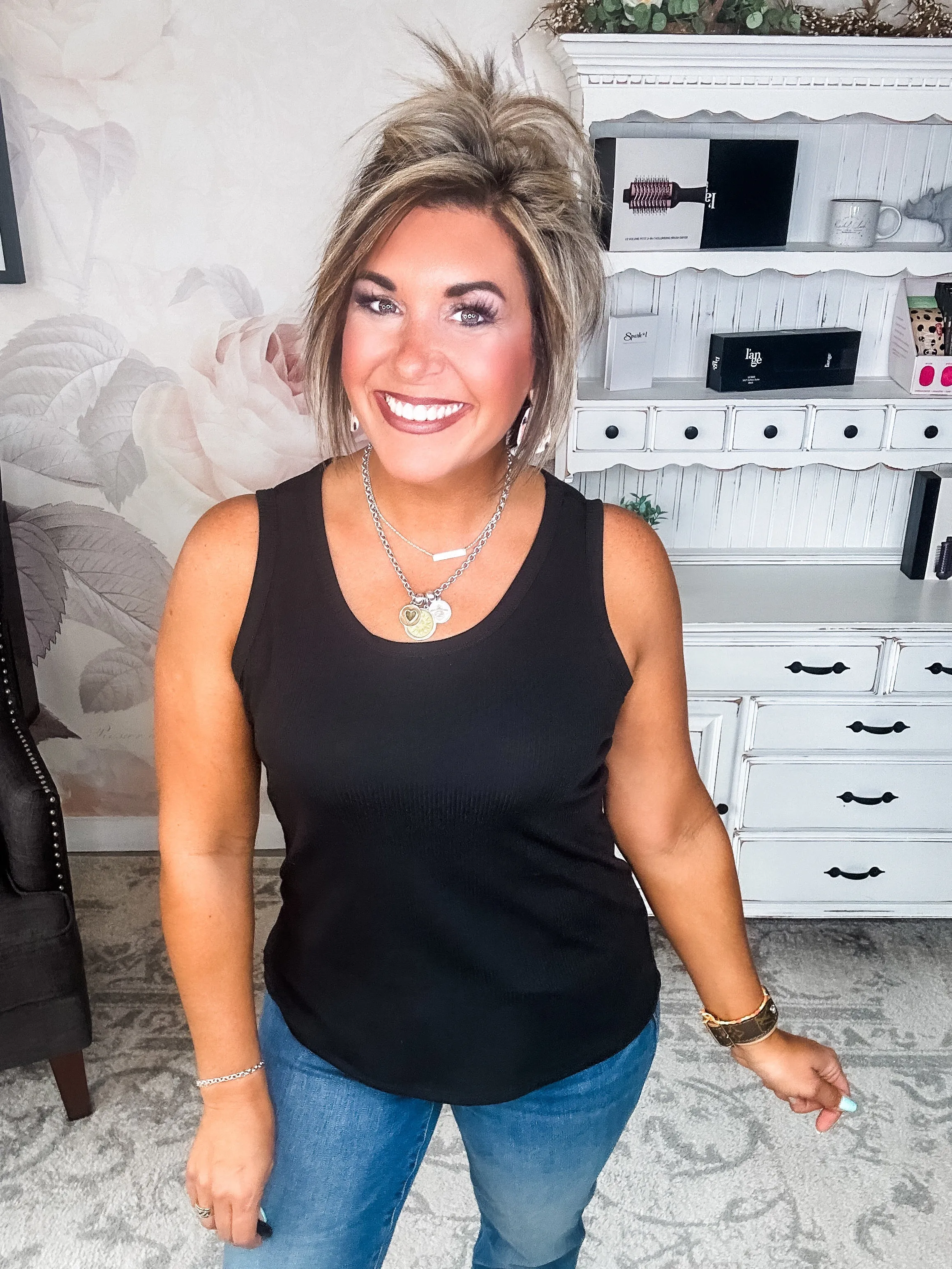 When I Get Home Tank - Black
