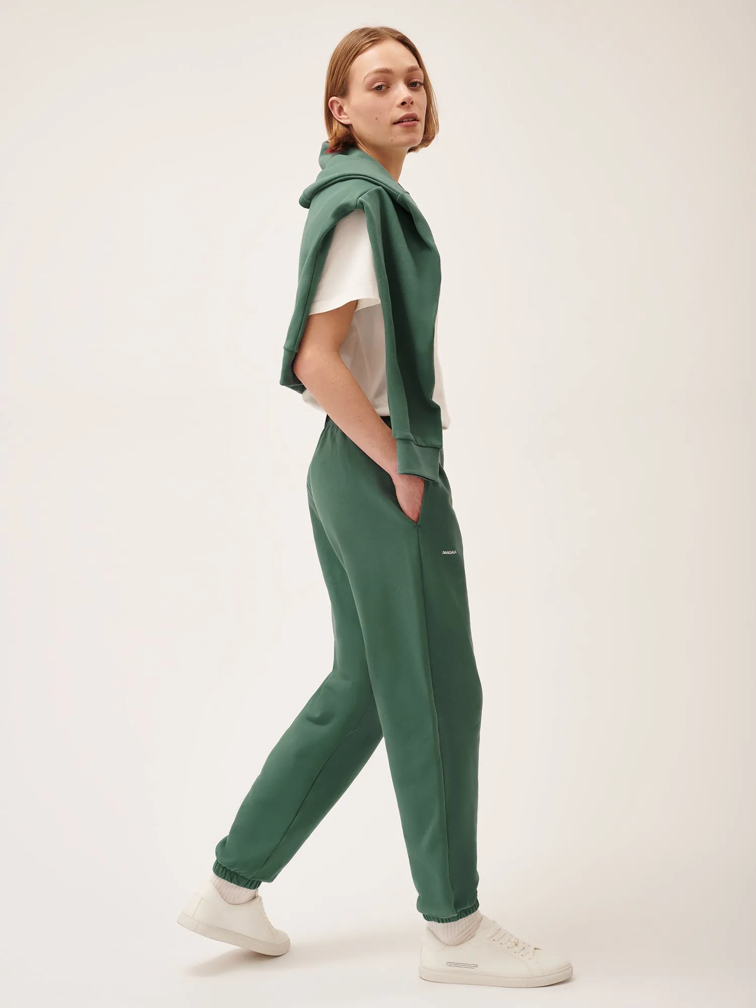 Womens 365 Midweight Track Pants—forest green