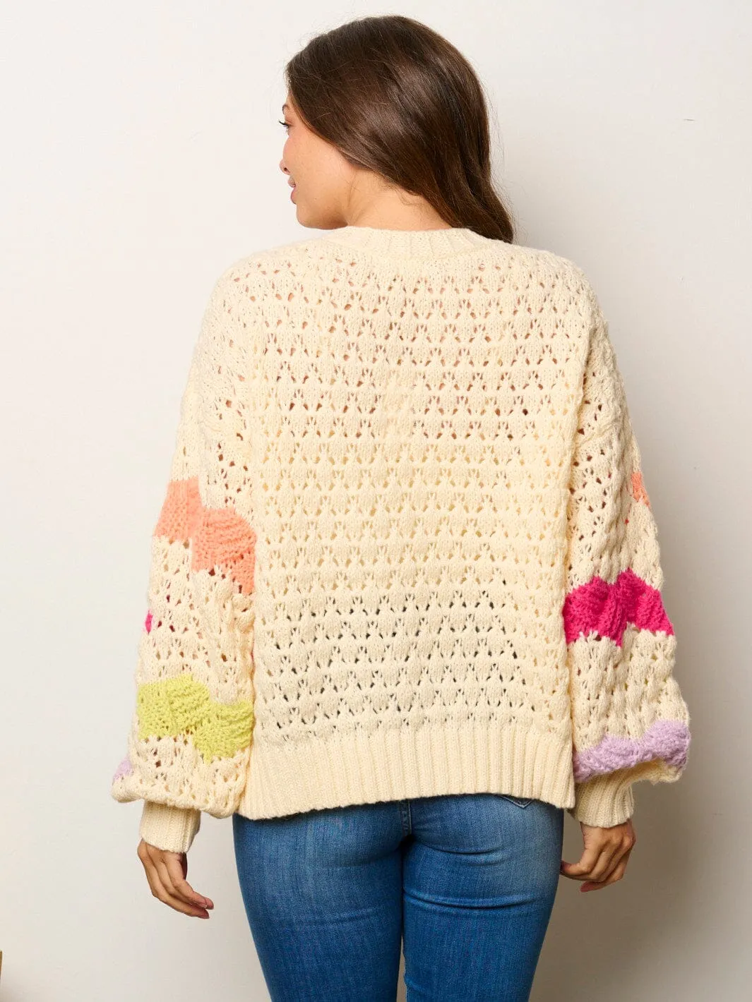 Women's Color Block Knit Sweater