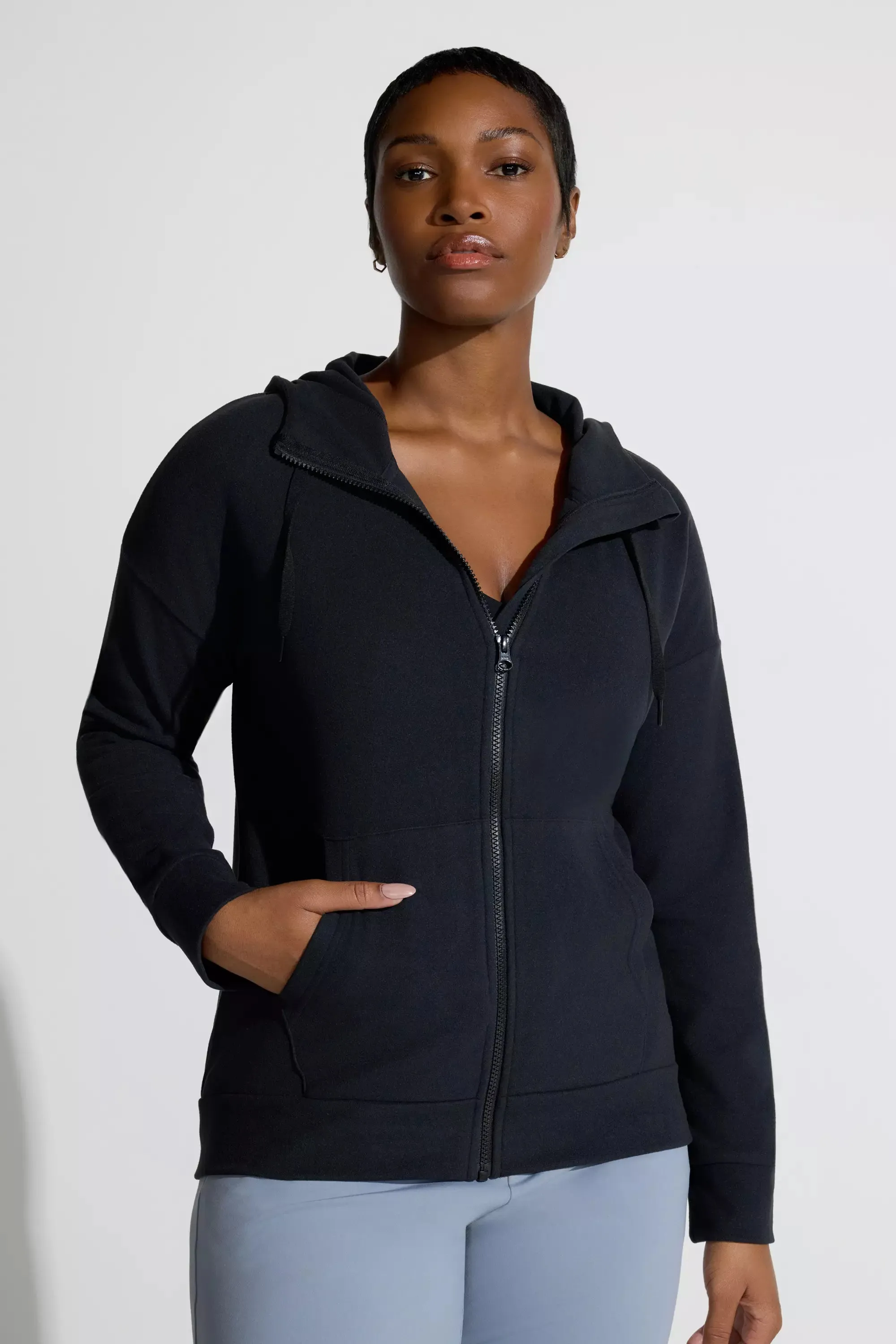 Women’s Cozy Full-Zip Velour Hoodie
