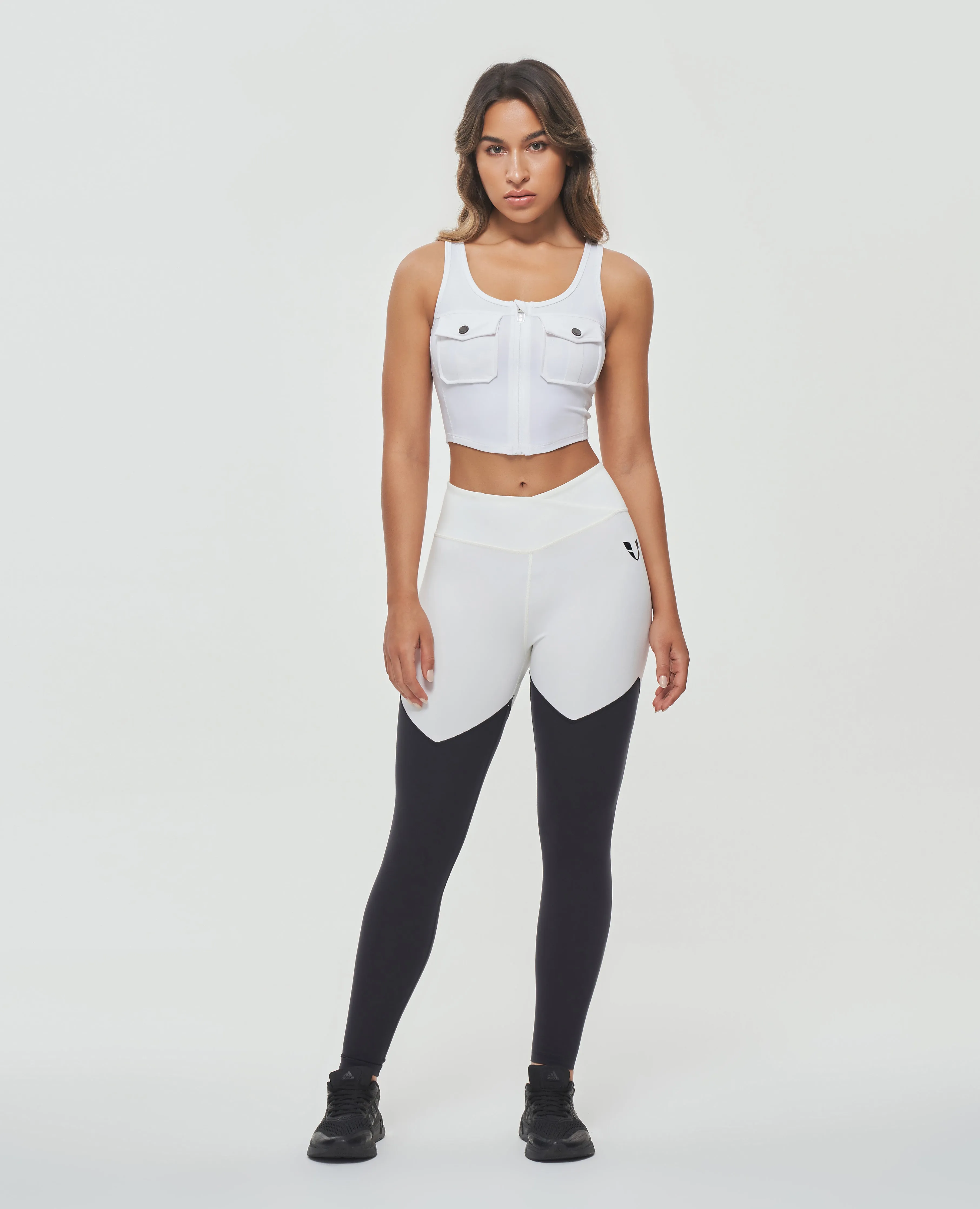 Zip Front Cargo Tank - White