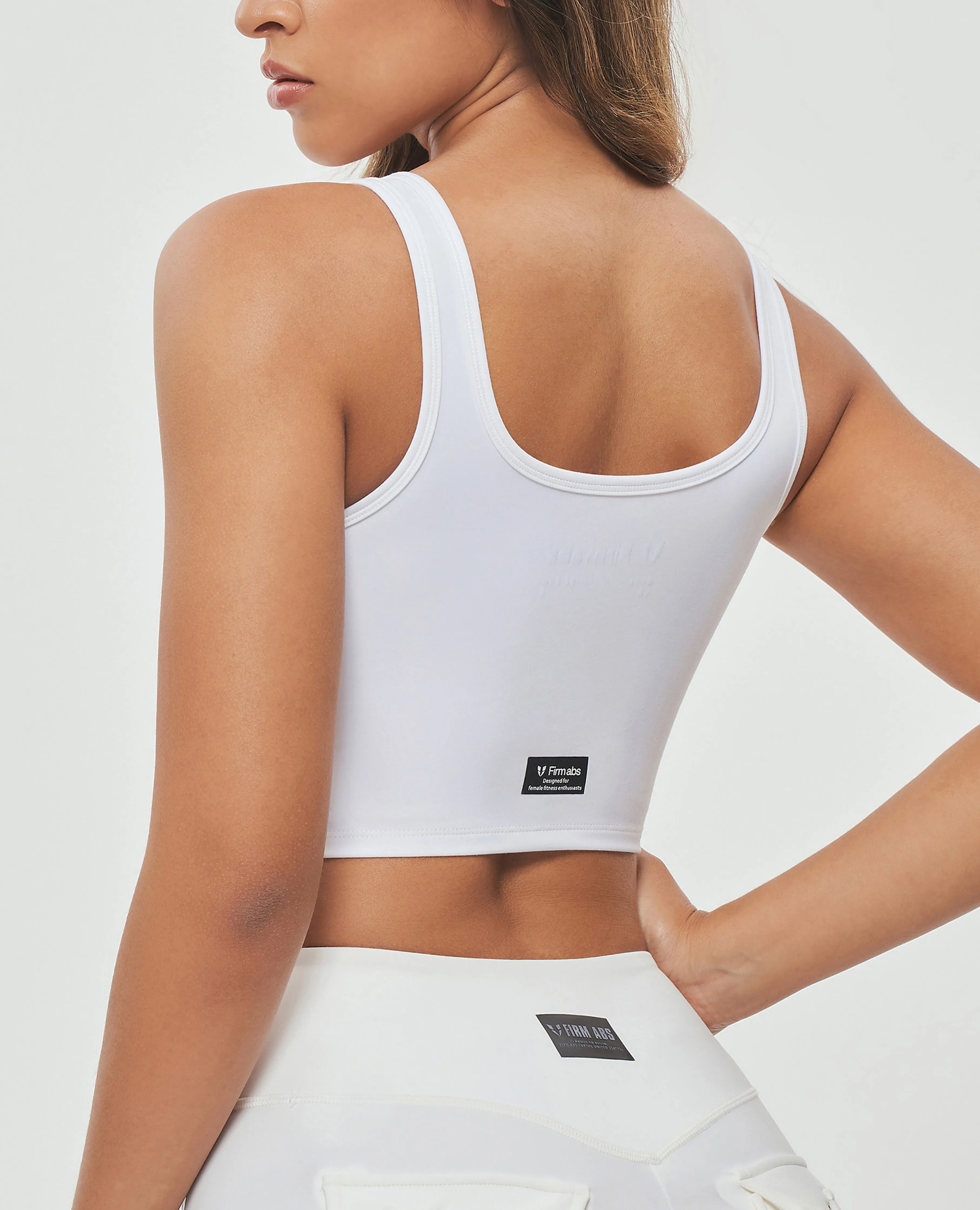 Zip Front Cargo Tank - White