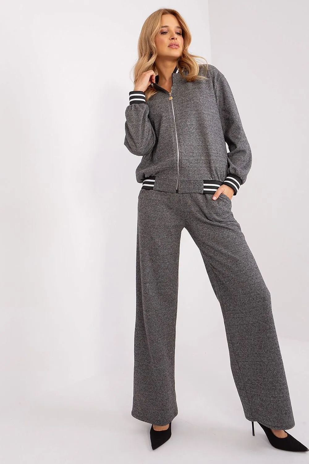 Zip-Up Comfort Casual Set
